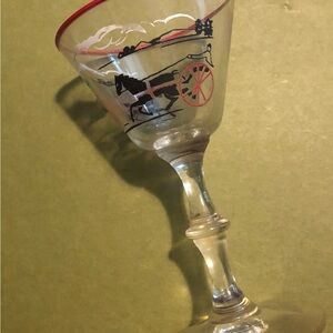 Set of 3 Libbey steamed glasses